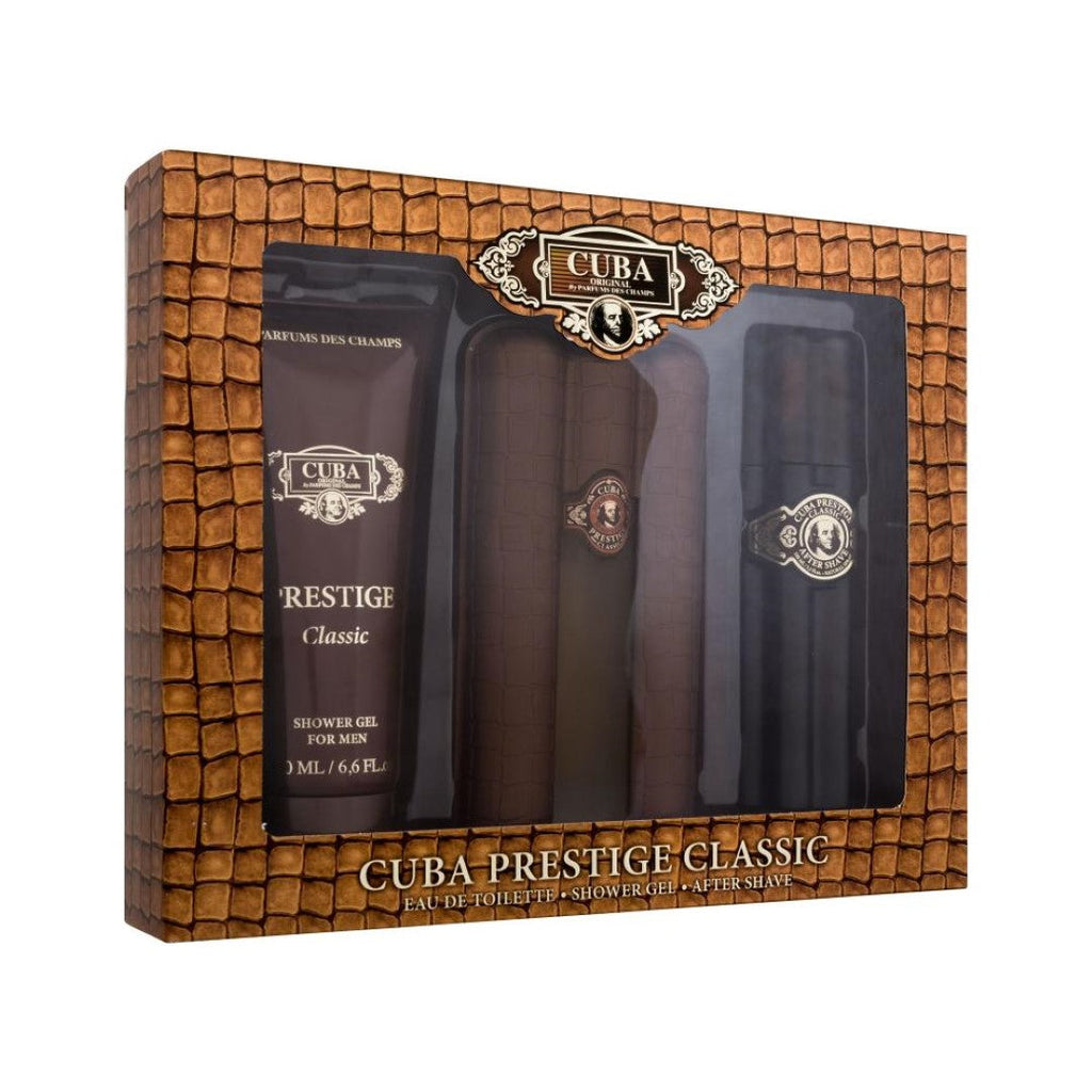 Подаръчен комплект  за мъже Cuba Prestige Classic с душ гел и афтършейв