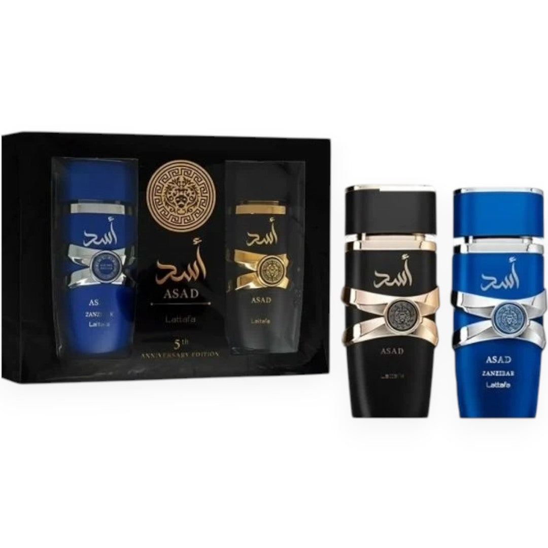 МЪЖКИ подаръчен комплект Lattafa Asad + Asad Zanzibar 5th Anniversary Edition