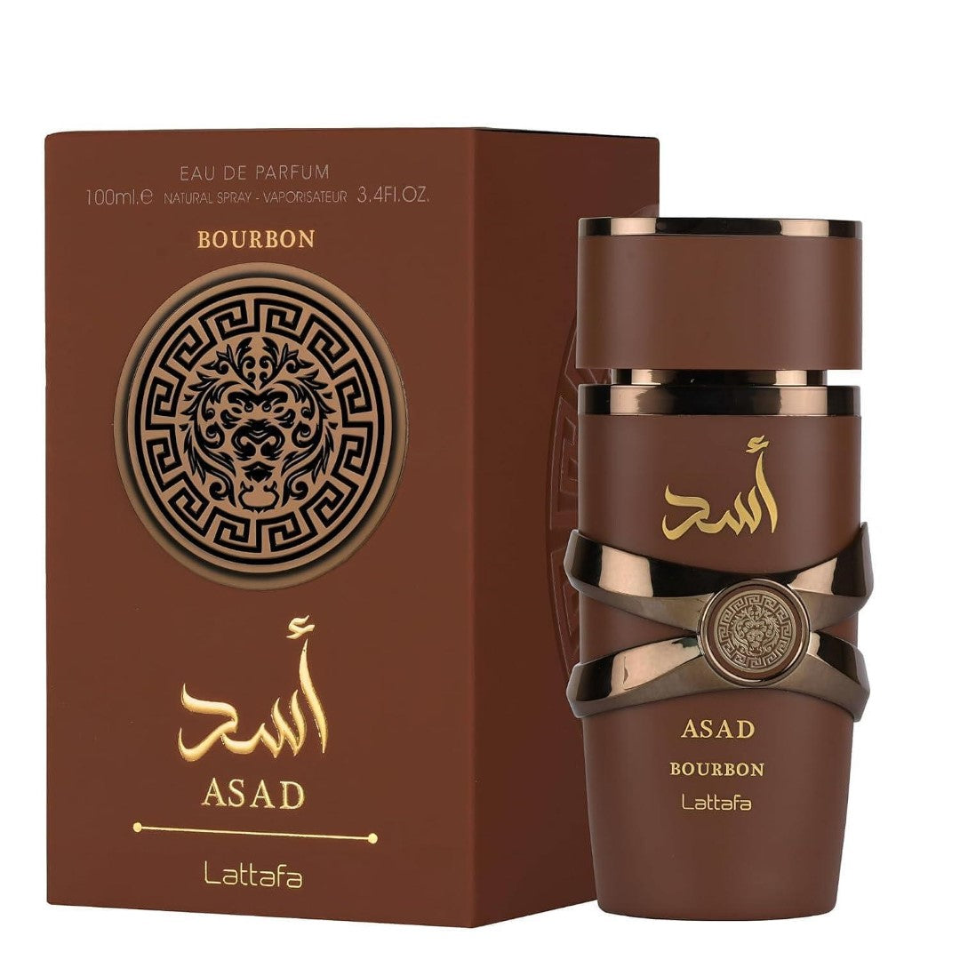 Арабски парфюм Lattafa Bourbon Asad мъже – 100 ml вдъхновен от Azzaro The Most Wanted
