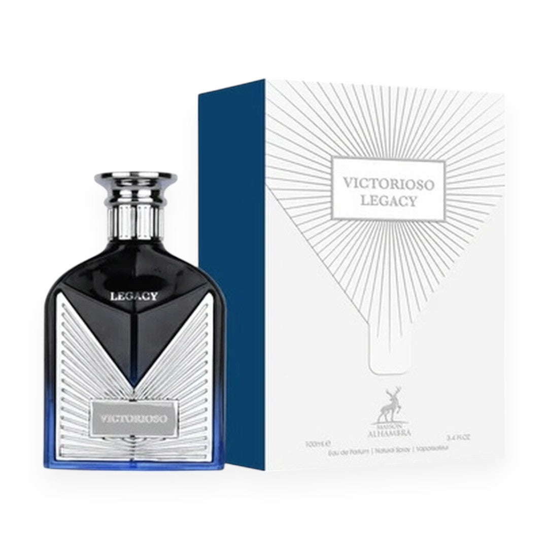 Арабски парфюм Maison Alhambra – Victorioso Legacy – Унисекс Парфюм – 100 ml вдъхновен от Creed Aventus Eau de Parfum