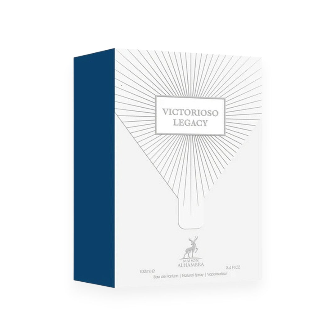 Арабски парфюм Maison Alhambra – Victorioso Legacy – Унисекс Парфюм – 100 ml вдъхновен от Creed Aventus Eau de Parfum