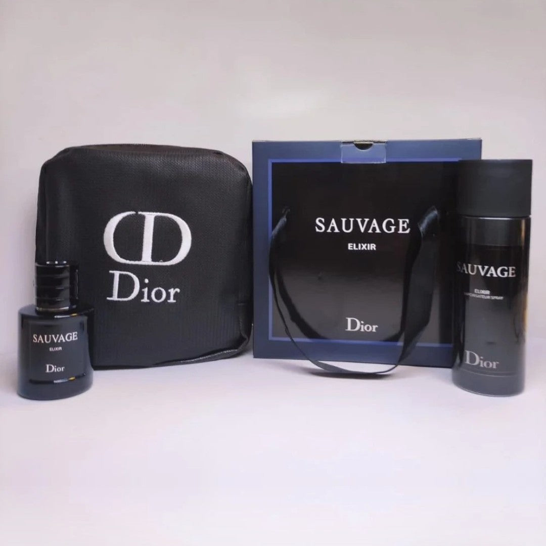Мъжки Подаръчен Комплект – Christian Dior Sauvage Elixir 60ml